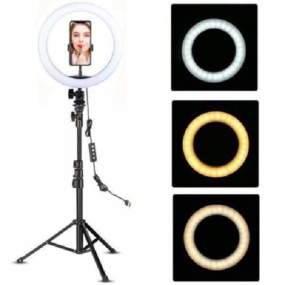 Youtube,Kuaför Makyaj Vlogger Ring Light Led 10 inc 26cm