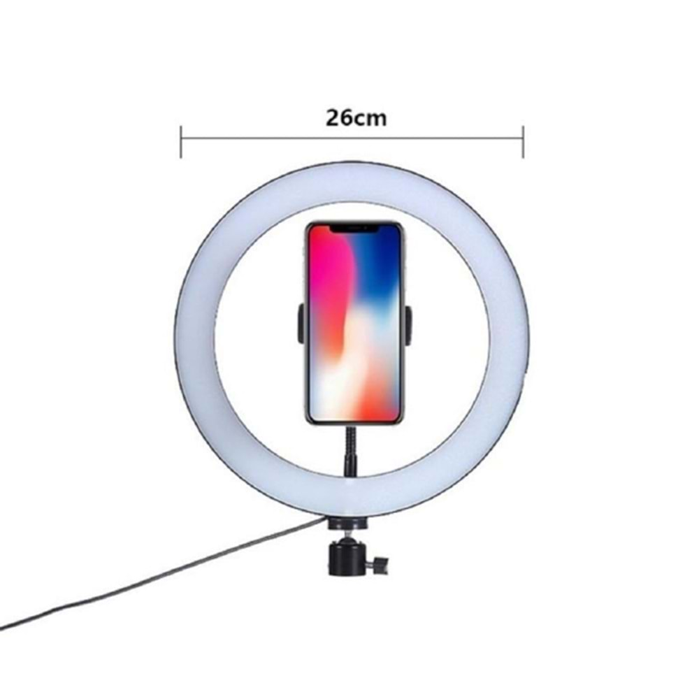 Youtube,Kuaför Makyaj Vlogger Ring Light Led 10 inc 26cm