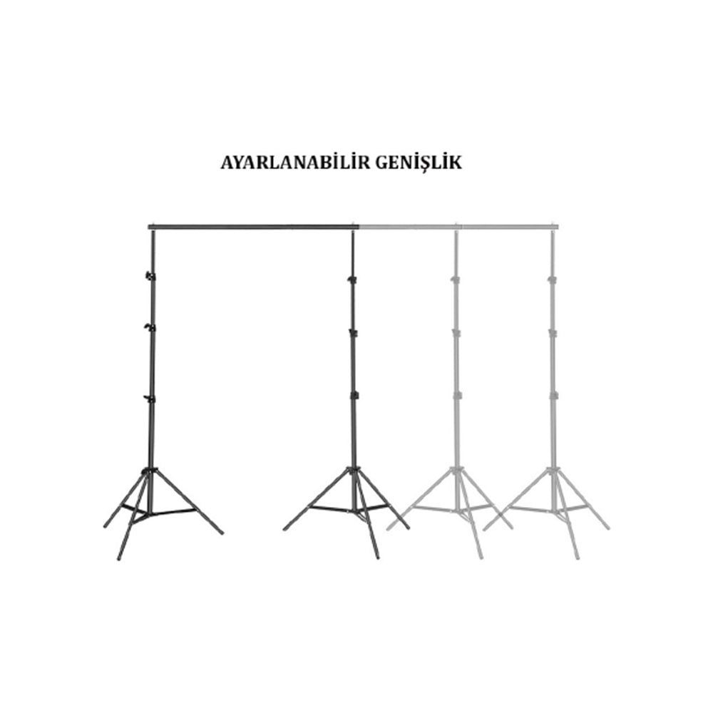 DP Taşınabilir Fon Standı 2 x 3 Metre