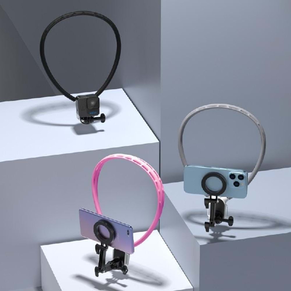 DP U Shape Neck Holder Telefon ve Aksiyon Kameralar için Boyun Askısı