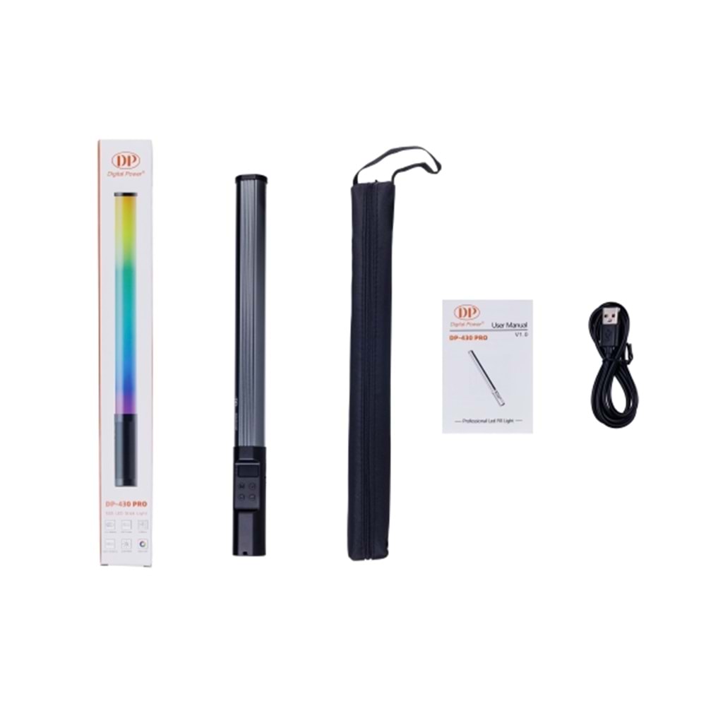 DP-430 PRO 30cm APP KONTROLLÜ RGB TÜP LİGHT STİCK