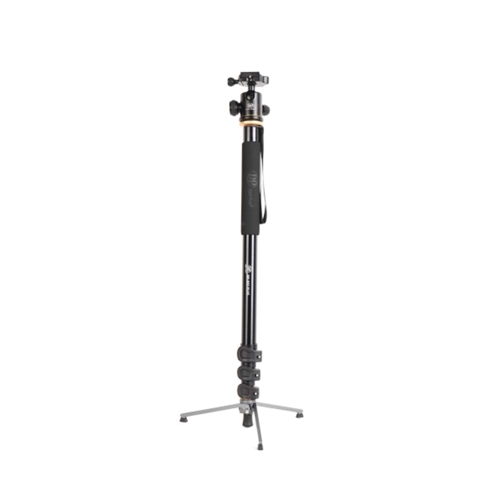 DP-902 PLUS MONOPOD Katlanır Destek Tabanlı ve DSLR Kamera için Ballhead, Maksimum Yükseklik 182cm