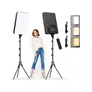 DP RL-28 Inç LED Fill Light Işık Foto Video Işık Youtube,kuaför,Çekimleri + 2 Metre Işık Ayağı