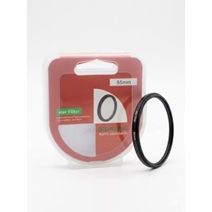 DP 55mm Yıldız Filtre 8x Efekt Filtre Özellikli Yüksek Kalite Alüminyum ve Optik Cam