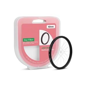 DP 62mm Yıldız Filtre 8x Efekt Filtre Özellikli Yüksek Kalite Alüminyum ve Optik Cam