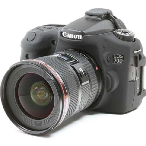 DP Canon 70D Siyah Silikon Kılıf