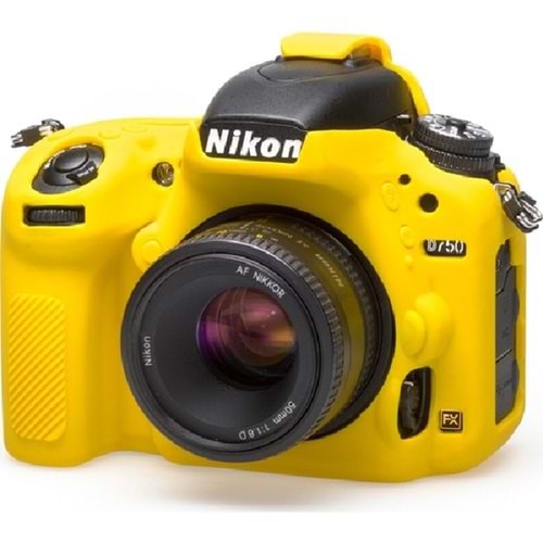 DP Nikon D750 Sarı Silikon Kılıf