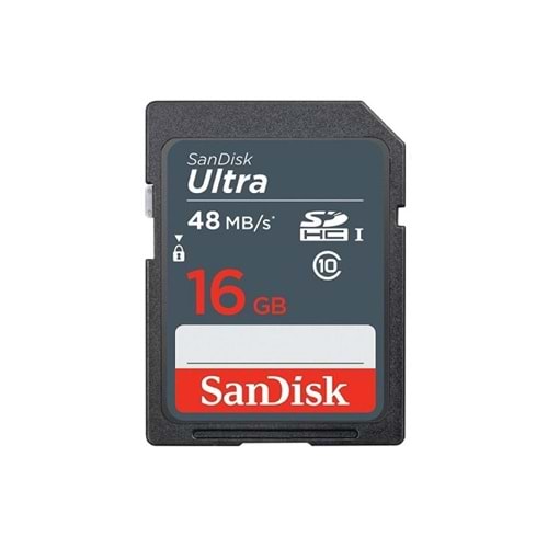SanDisk 16Gb Ultra Sdhc 48Mb/S Sd Hafıza Kartı