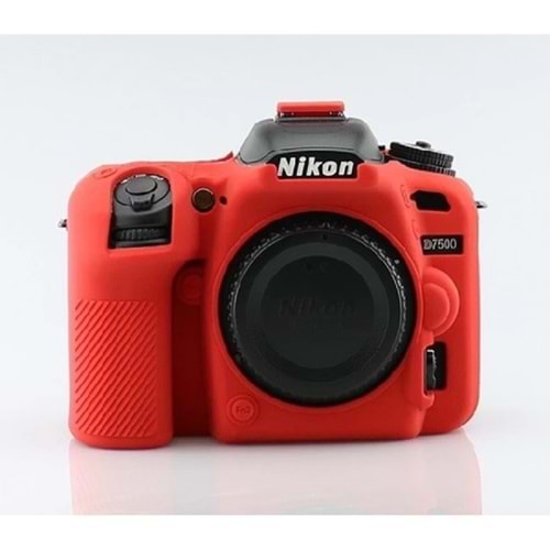 DP Nikon D7500 Kırmızı Silikon Kılıf