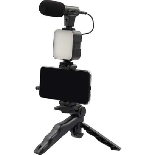 DP Ay-49 Video Making Kit Youtube Tiktok Işık Tripod Vlog Video Kayıt Işık Kumandalı Foto Video Işık