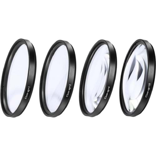 DP 67MM Makro Closeup Lens Setleri +1 +2 +4 +10 Filtre Kiti ile Kese Çantalı