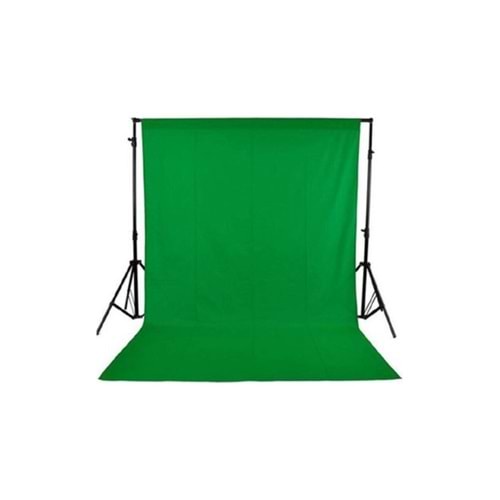 DP 2 x 3 m Yeşil Fon Perde + 2 x 3 m Fon Stantı Fotoğraf Video Çekim Kiti Greenbox Set Çantalı