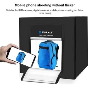 Puluz Profesyonel 80x80 cm LED Işıklı Ürün Fotoğraf Çekim Çadırı