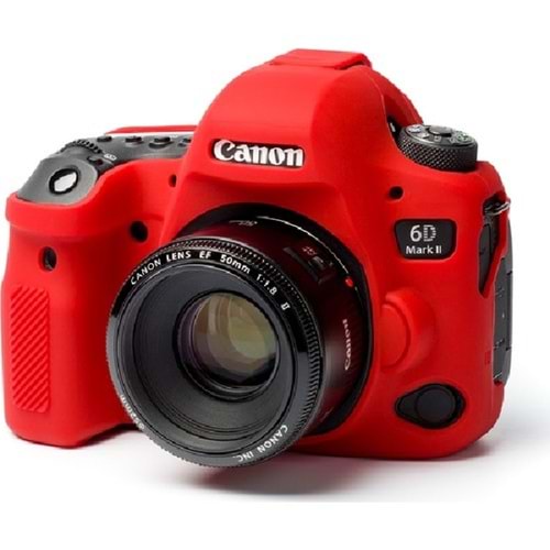 DP CANON 6D MARK 2 SİLİKON KILIF (KIRMIZI)