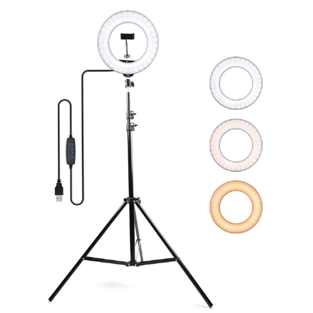 Youtube,Kuaför Makyaj Vlogger Ring Light Led 10 inc 26cm