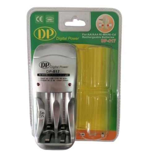 DP-817 4lü PİL ŞARJ ALETİ ŞARJ CİHAZI