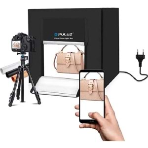 DP Puluz Profesyonel 80x80 cm LED Işıklı Ürün Fotoğraf Çekim Çadırı