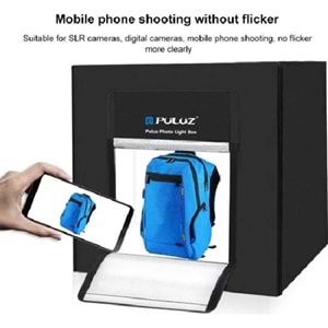 DP Puluz Profesyonel 80x80 cm LED Işıklı Ürün Fotoğraf Çekim Çadırı