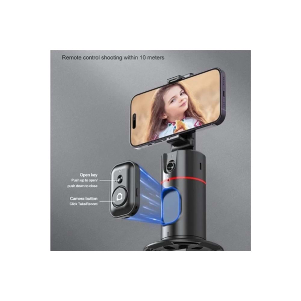 DP P02 Tripod Otomatik Yüz Takibi 360 Dönebilen Tripod