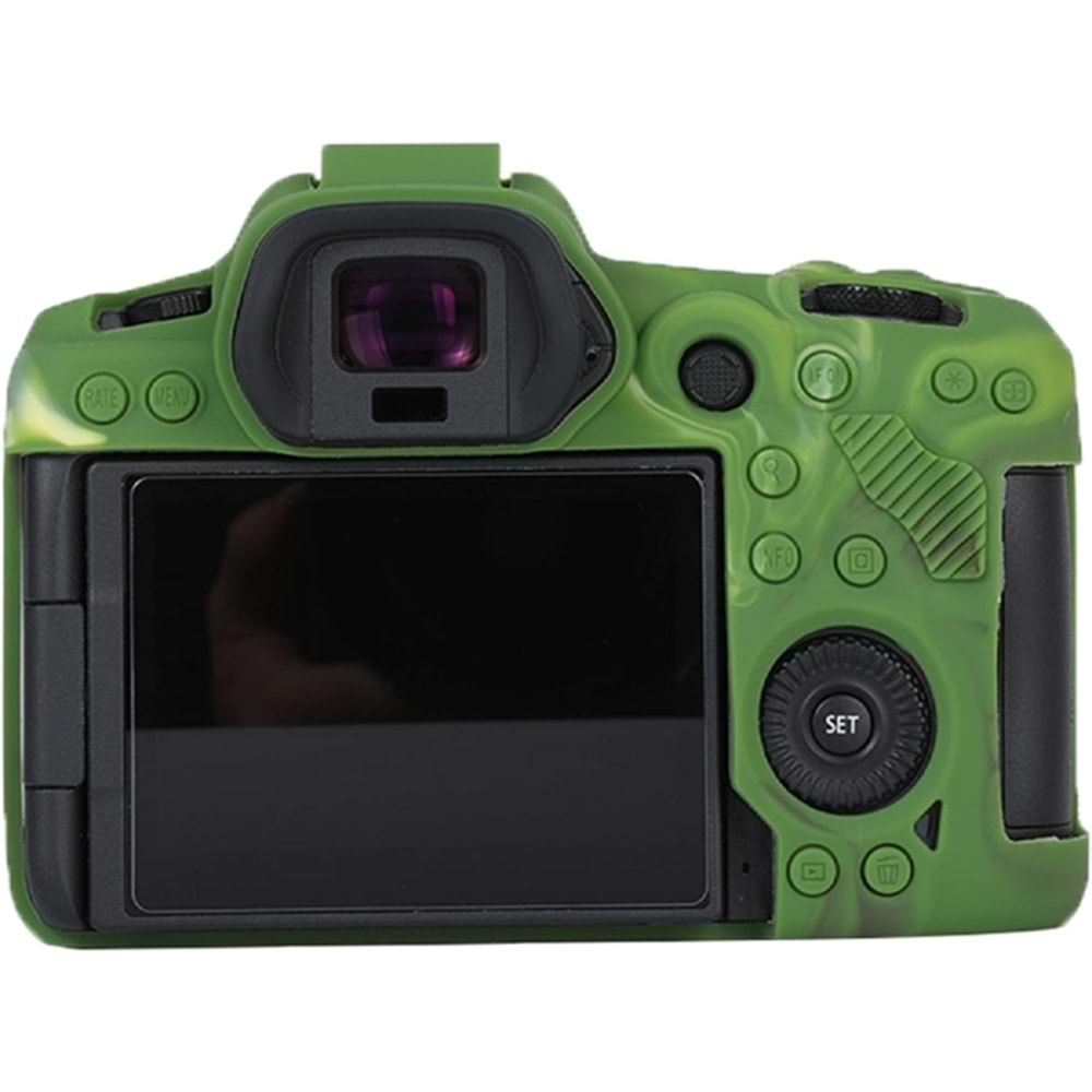 DP Canon R5 Silikon Kılıf (KAMUFLAJ)