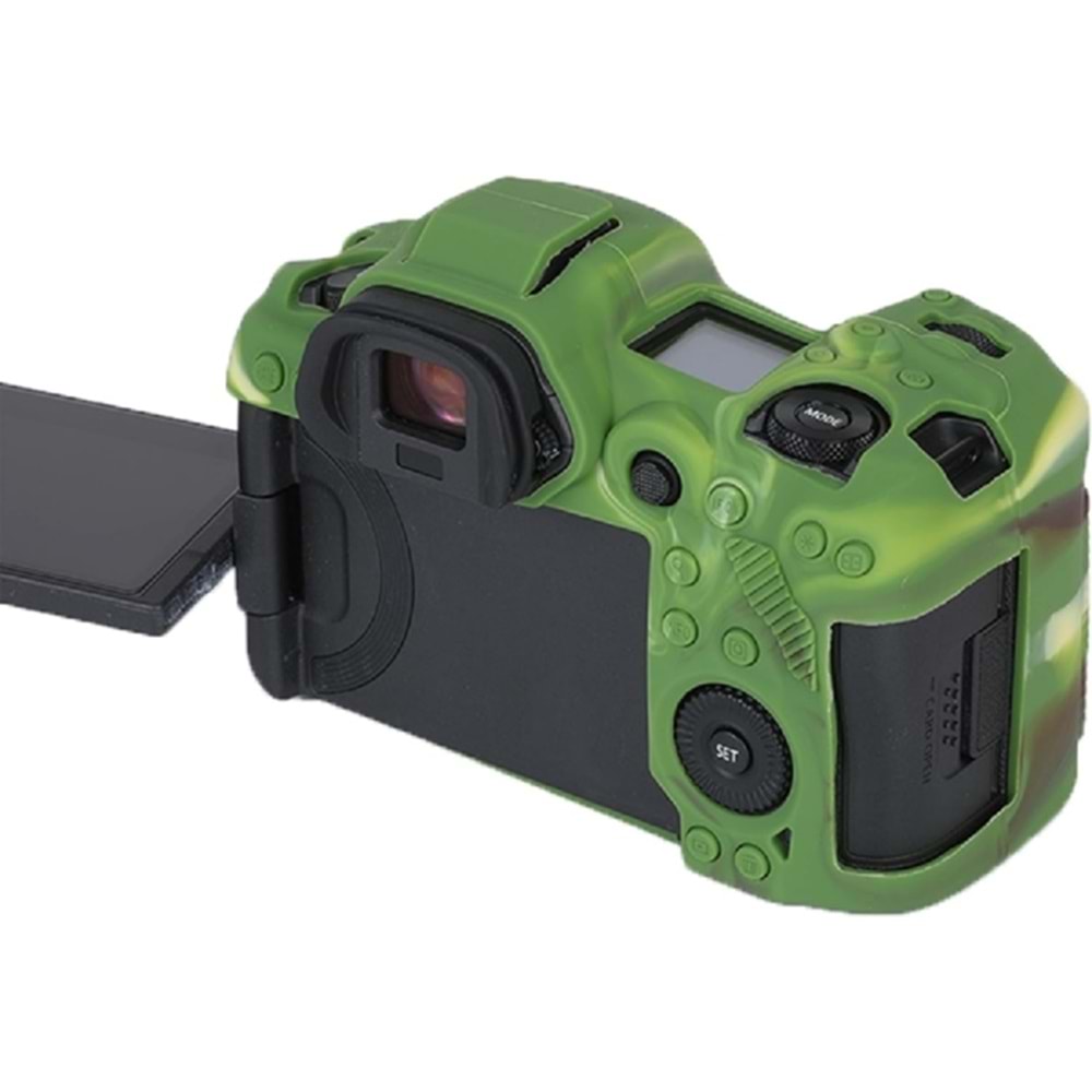 DP Canon R5 Silikon Kılıf (KAMUFLAJ)