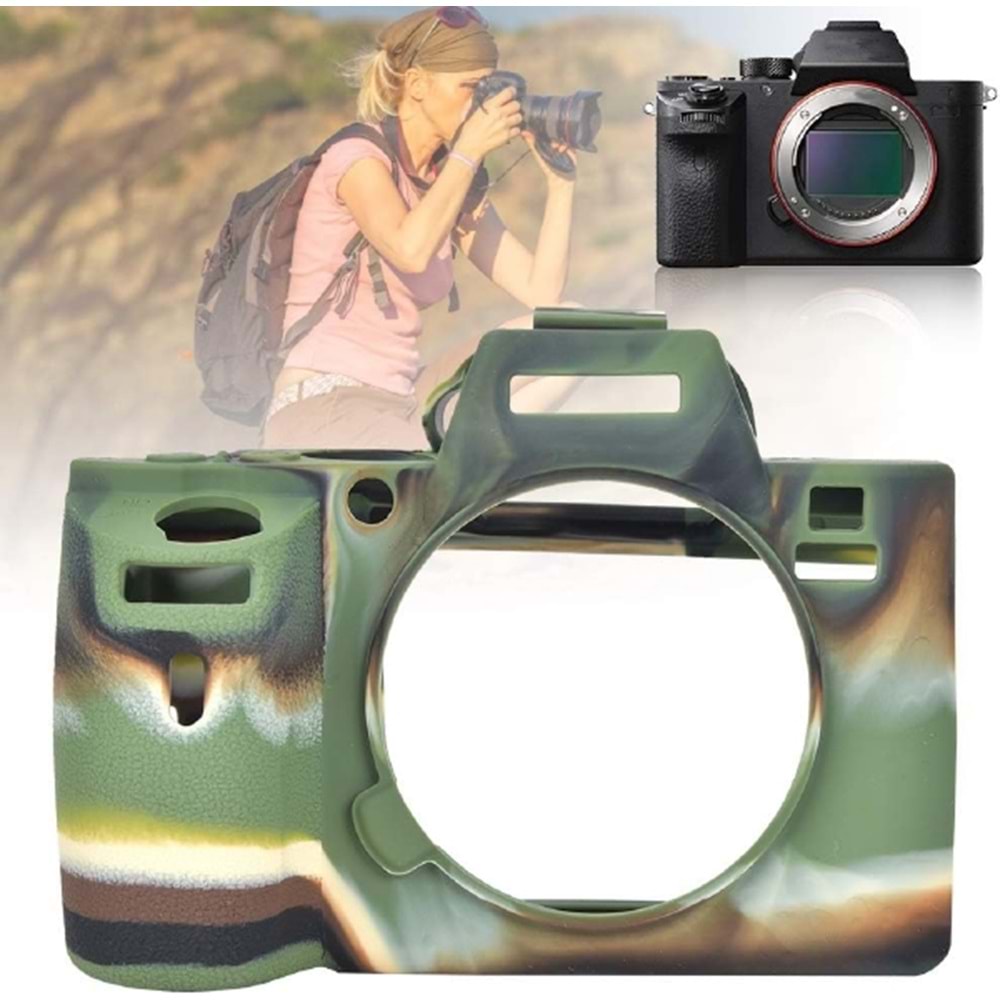 DP Sony A7R2 Silikon Kılıf (KAMUFLAJ)