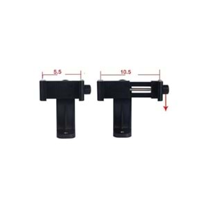 Tripod ve Monopod Için Telefon Bağlantı Aparatı Cep Telefonu Klipsi Tutucu Yatay ve Dikey Kullanılır