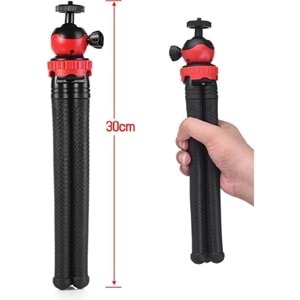 Esnek Ahtapot Tripod: Flexıble Masa Üstü Stand, Fotoğraf Makinesi ve Aksiyon Kamera Tutucu