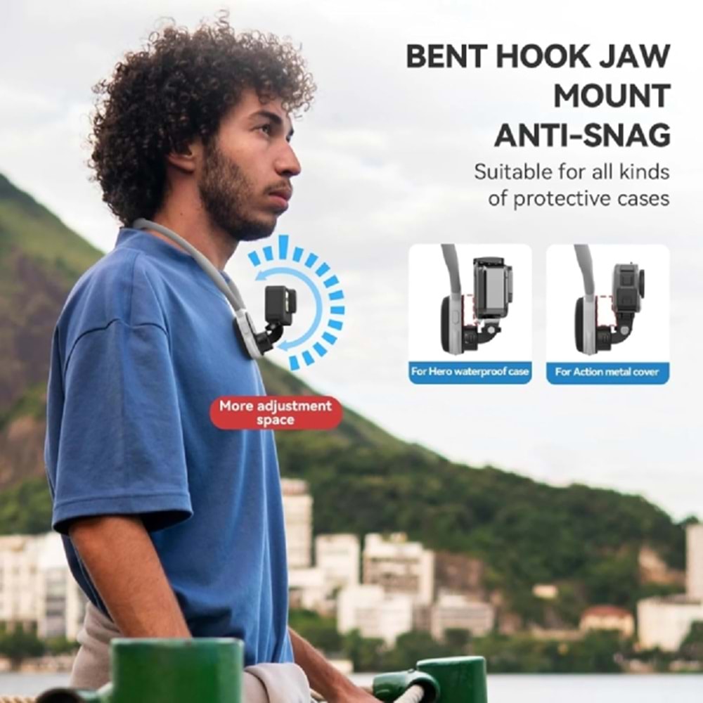 DP U Shape Neck Holder Telefon ve Aksiyon Kameralar için Boyun Askısı