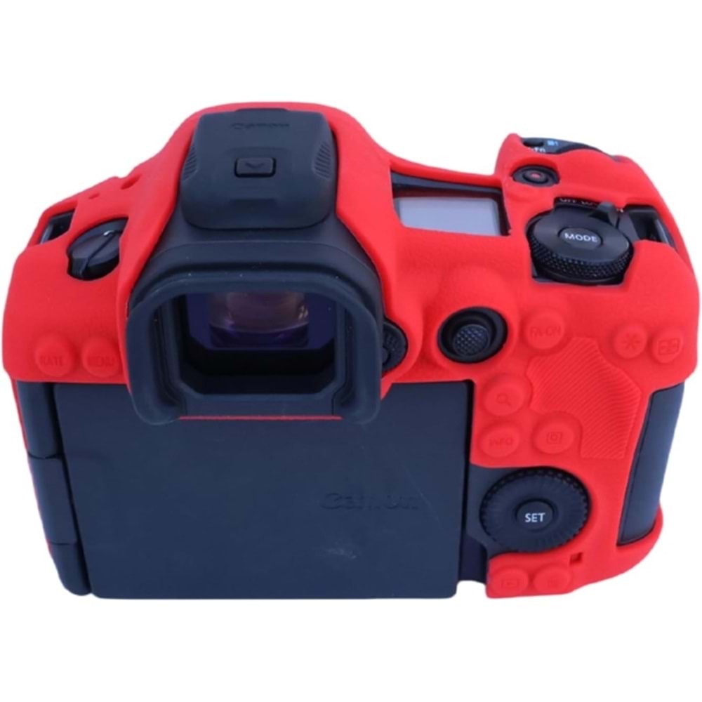 DP Canon R5 Mark II Silikon Kılıf (KIRMIZI)