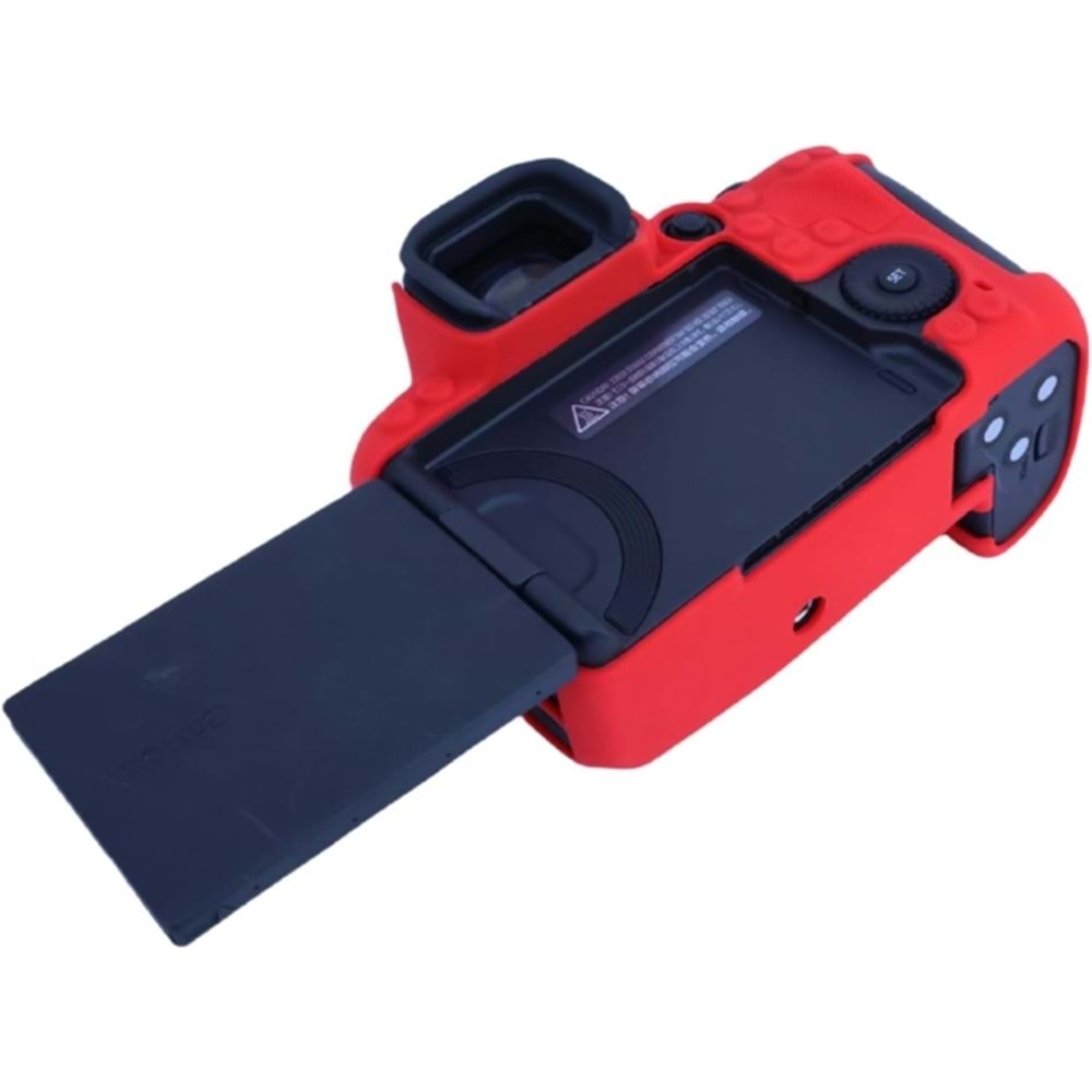 DP Canon R5 Mark II Silikon Kılıf (KIRMIZI)