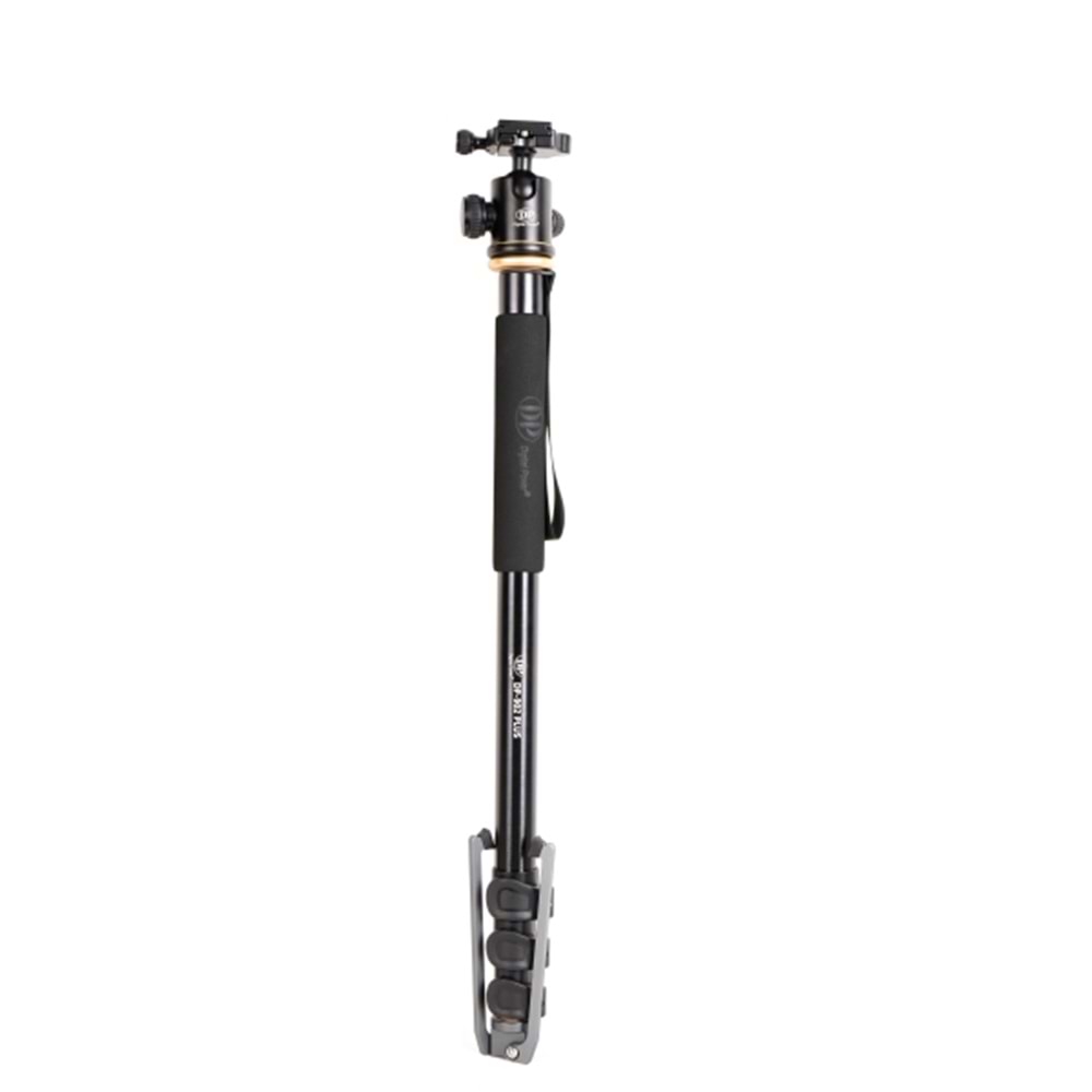 DP-902 PLUS MONOPOD Katlanır Destek Tabanlı ve DSLR Kamera için Ballhead, Maksimum Yükseklik 182cm