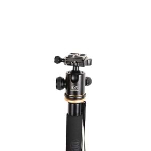DP-902 PLUS MONOPOD Katlanır Destek Tabanlı ve DSLR Kamera için Ballhead, Maksimum Yükseklik 182cm