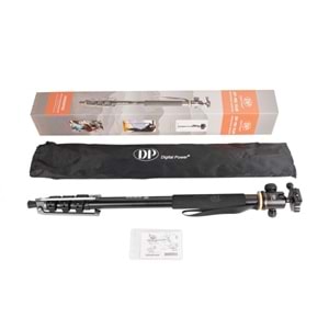 DP-902 PLUS MONOPOD Katlanır Destek Tabanlı ve DSLR Kamera için Ballhead, Maksimum Yükseklik 182cm